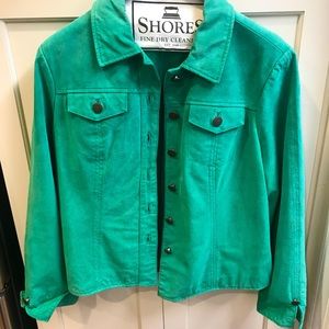 Very nice green leather jacket